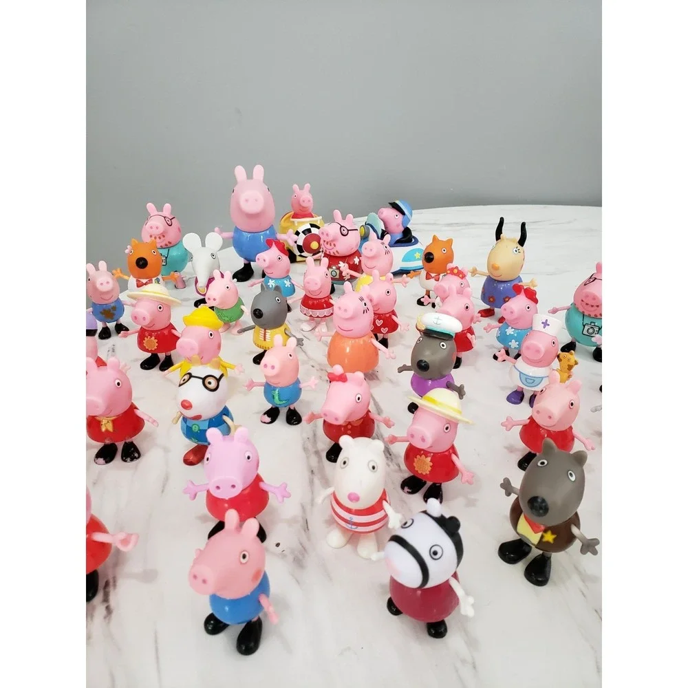 Lot 40+ Peppa Pig Family Friends Figures Bundle Mummy Daddy Grandma George #2